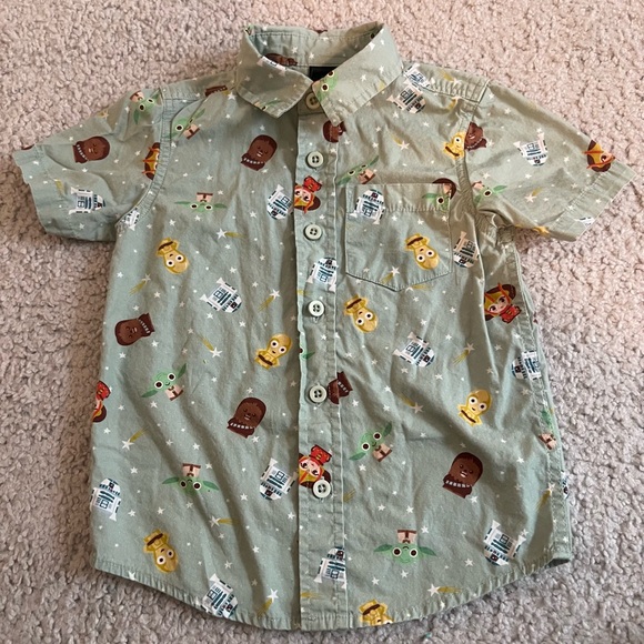 Star Wars Other - Star Wars Our Universe Toddler Button Up Shirt Baby Yoda 2T